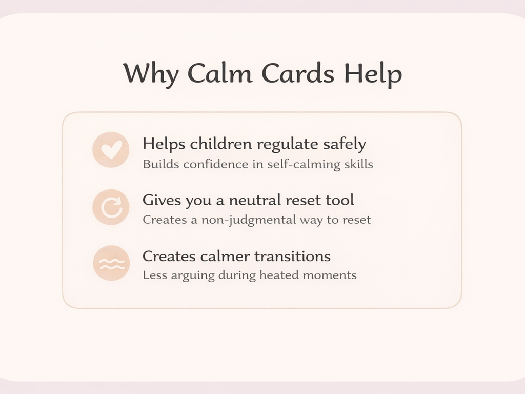 Calm Cards – Golden Brown Skin Tone | Printable Emotional Regulation Toolkit for Kids | Single & Duo Pack
