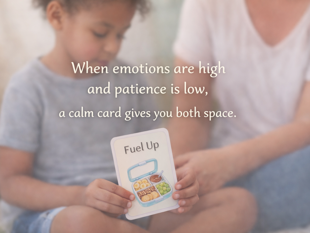 Calm Cards – Golden Brown Skin Tone | Printable Emotional Regulation Toolkit for Kids | Single & Duo Pack