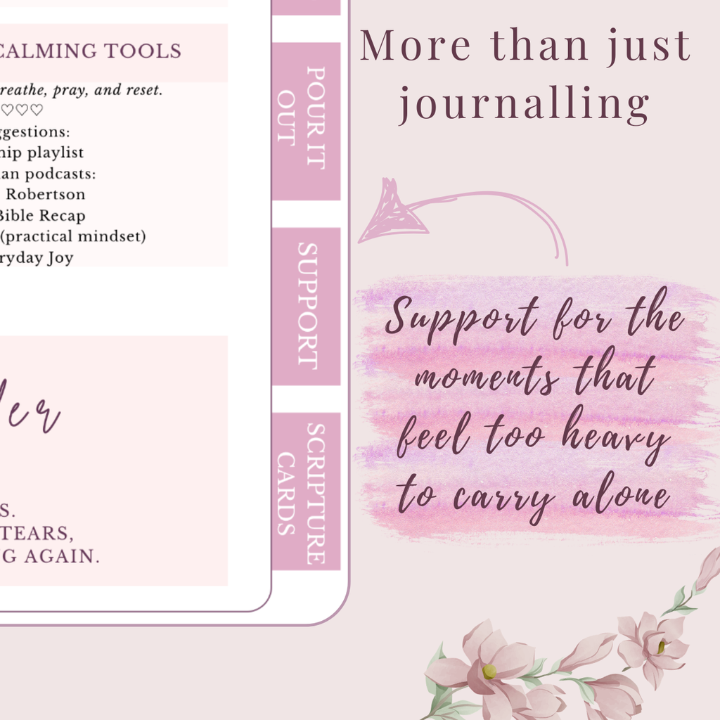 Guided Faith Journal for Everyday Moments (Digital Download) "God meets me here"