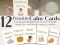 Calm Cards – Warm Tan Skin Tone | Printable Emotional Regulation Toolkit for Kids | Single & Duo Pack - Love by Lamanna