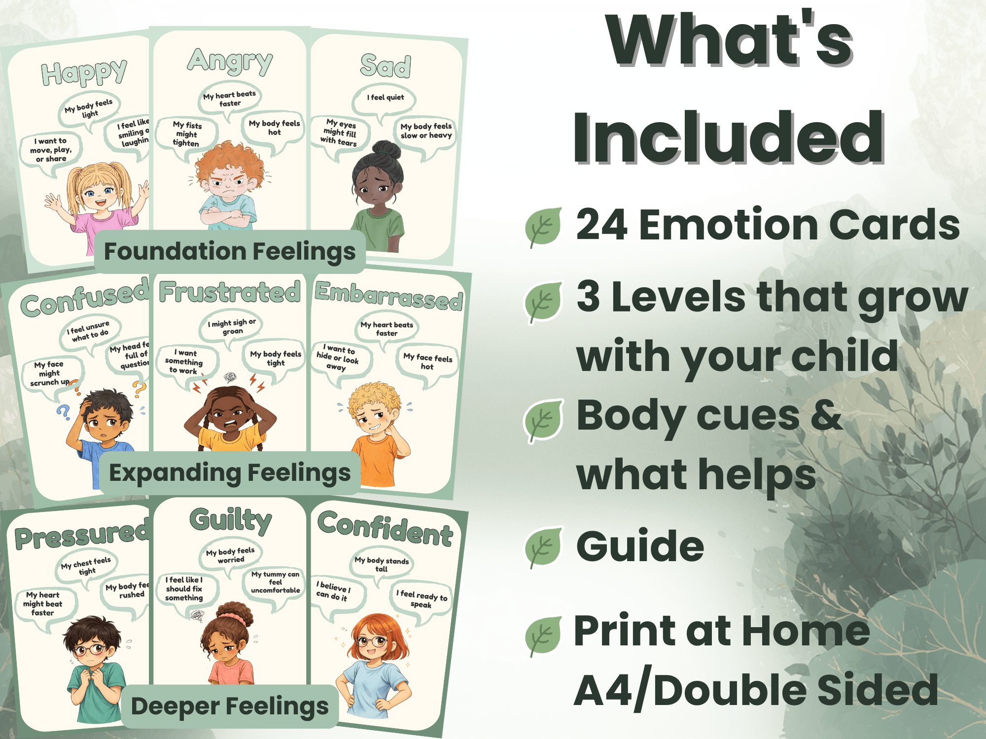 Feelings Cards for Kids | Emotional Awareness & Support Tool - Love by Lamanna