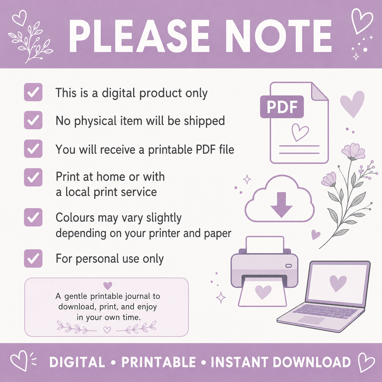 Printable Prayer, Reflection & Colouring Journal | Instant Download - Love by Lamanna