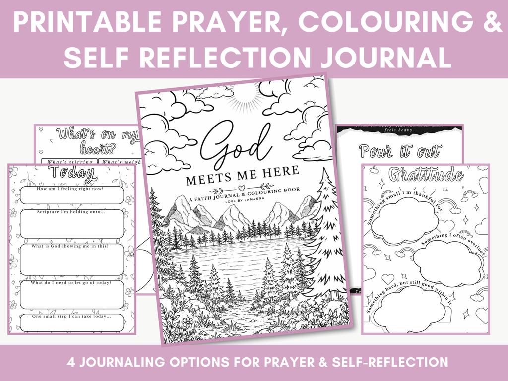 Printable Prayer, Reflection & Colouring Journal | Instant Download - Love by Lamanna