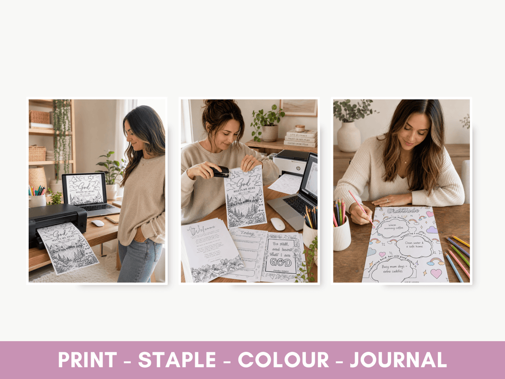 Printable Prayer, Reflection & Colouring Journal | Instant Download - Love by Lamanna